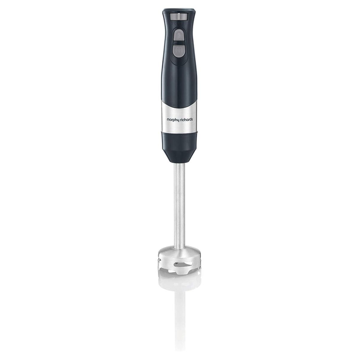 Morphy Richards Total Control Hand Blender 600W 5 Speed Settings Turbo Boost Plastic & Stainless Steel Grey