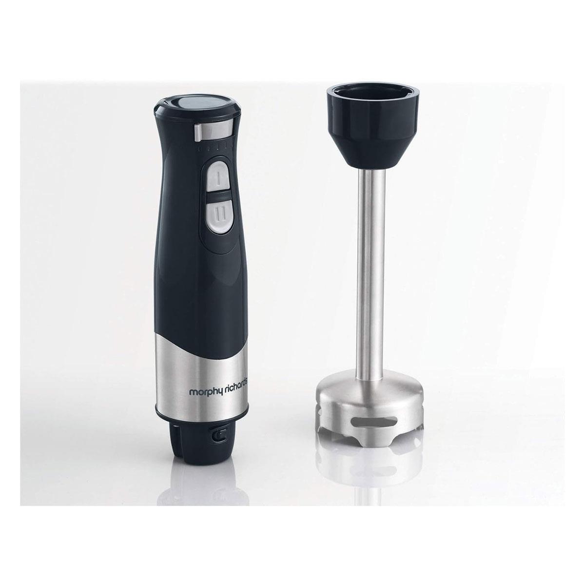 Morphy Richards Total Control Hand Blender 600W 5 Speed Settings Turbo Boost Plastic & Stainless Steel Grey - Image 4