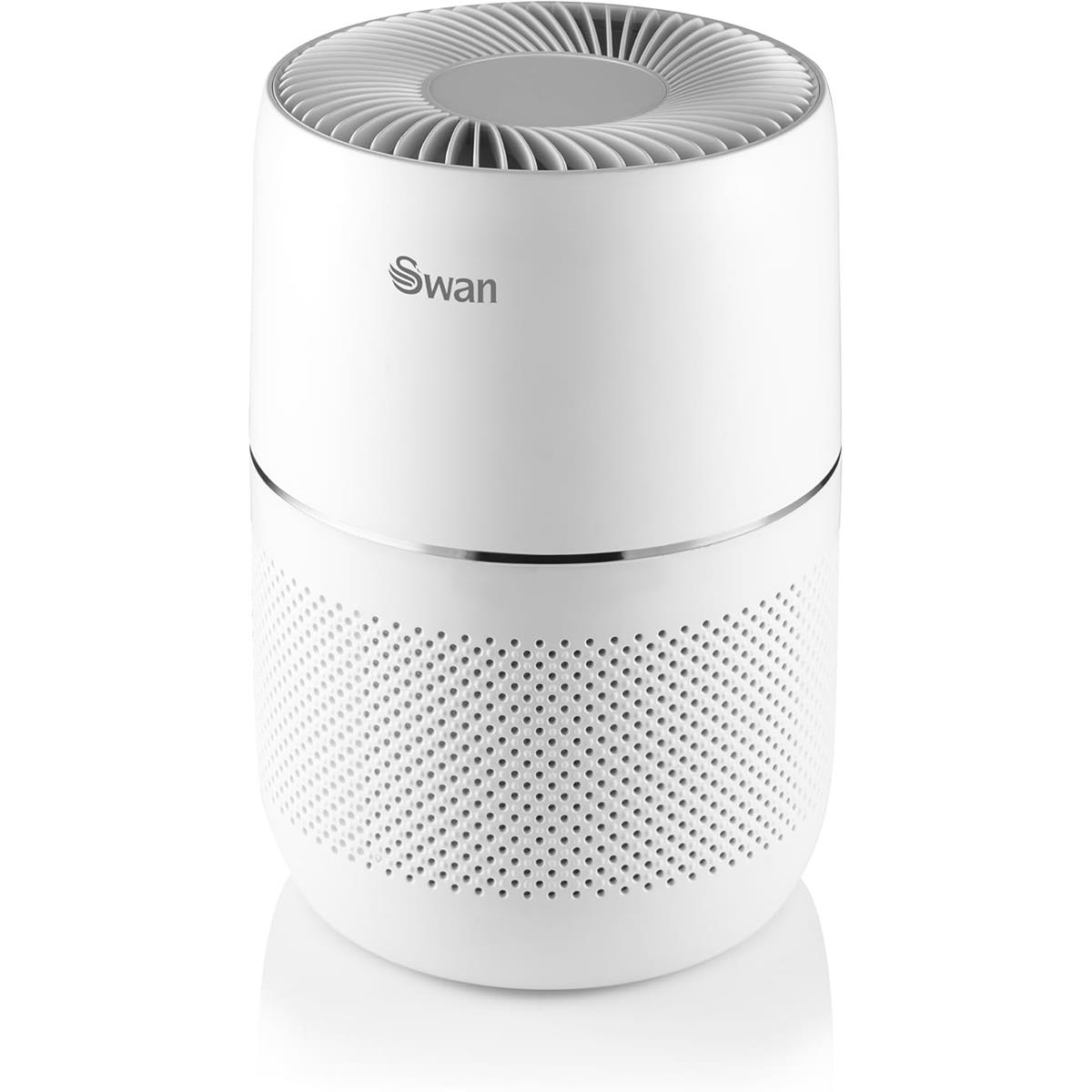 Swan Desktop Air Purifier 30W With H13 HEPA Filter Carbon Filter 8 Hour Timer And Quiet Mode White - Image 3