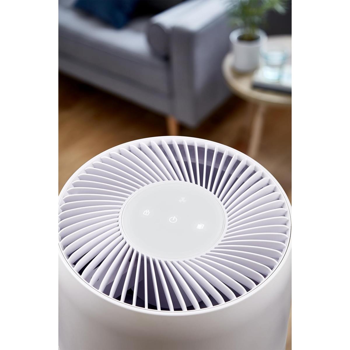 Swan Desktop Air Purifier 30W With H13 HEPA Filter Carbon Filter 8 Hour Timer And Quiet Mode White - Image 6