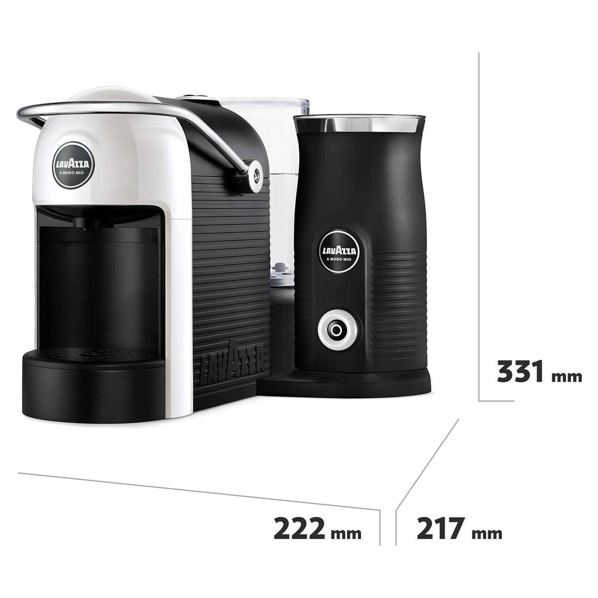 Lavazza A Modo Mio Jolie & Milk EVO Capsule Espresso Coffee Machine with Integrated Milk Frother 1250W White - Image 2