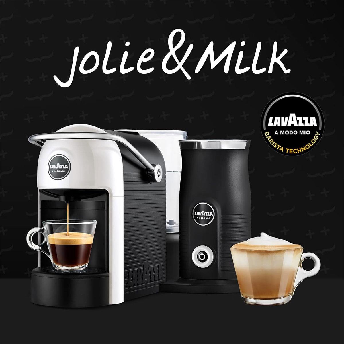 Lavazza A Modo Mio Jolie & Milk EVO Capsule Espresso Coffee Machine with Integrated Milk Frother 1250W White - Image 10