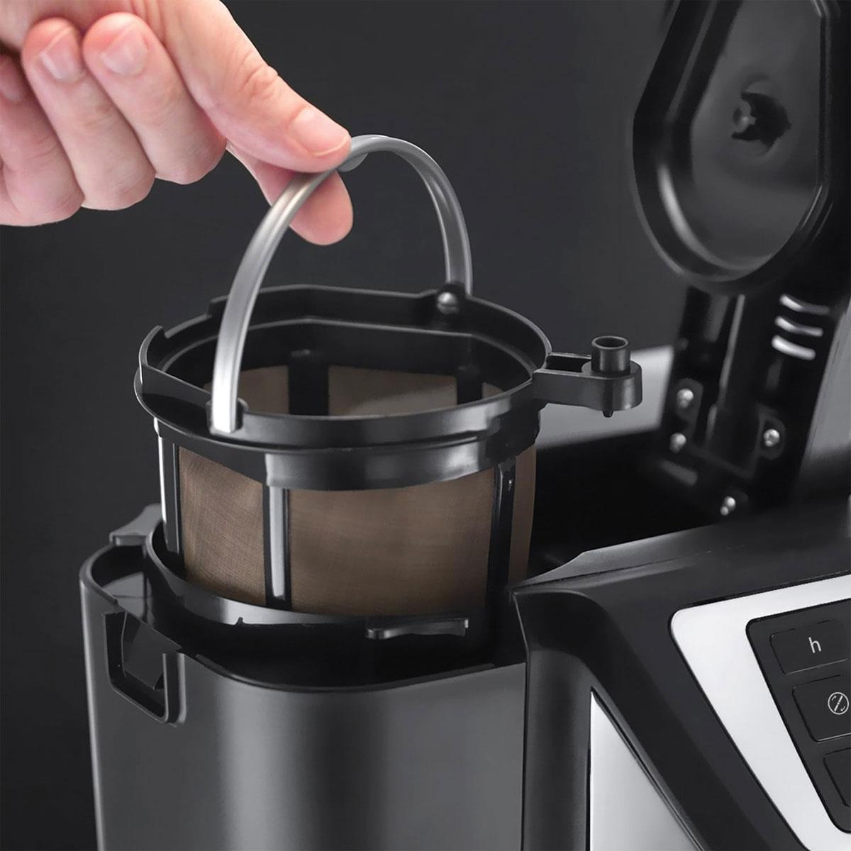 Russell Hobbs Chester Bean to Cup Filter Coffee Machine with Built-In Grinder 1.5 Litre 4-12 Cup Stainless Steel & Black - Image 2