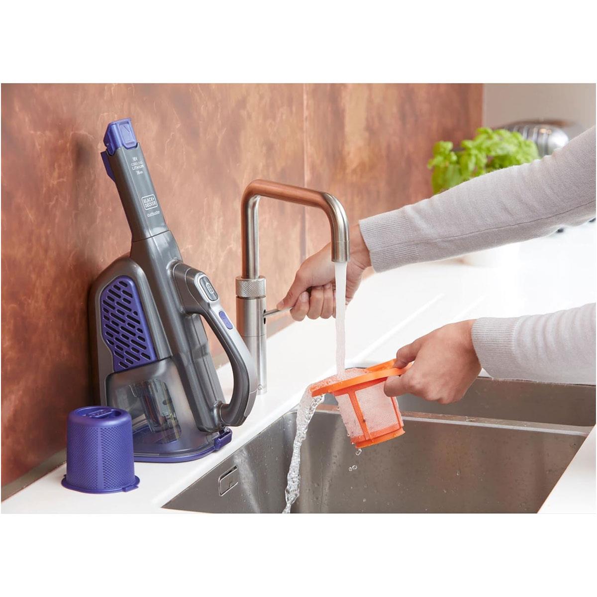 Black & Decker Dustbuster Gen 11 Pet 18V 2.0Ah Cordless Handheld Vacuum Cleaner with Charge Base 700ml Grey - Image 12