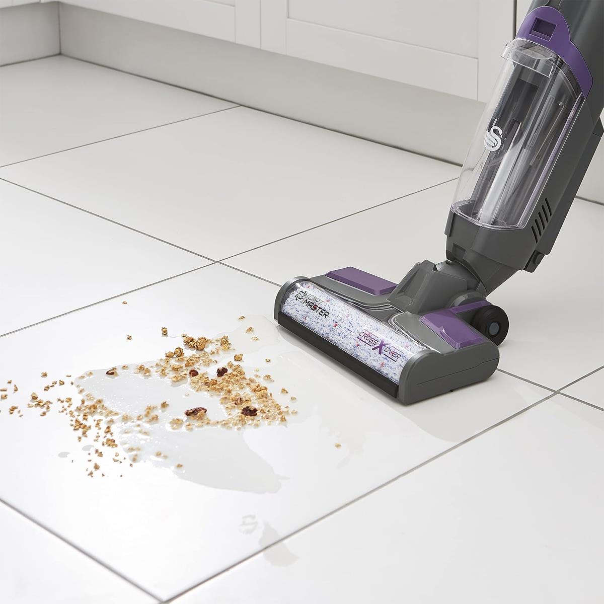 Swan Dirtmaster Crossover Cordless Wet Dry Vacuum Cleaner With HEPA Filter LED Display Self Cleaning Purple - Image 2
