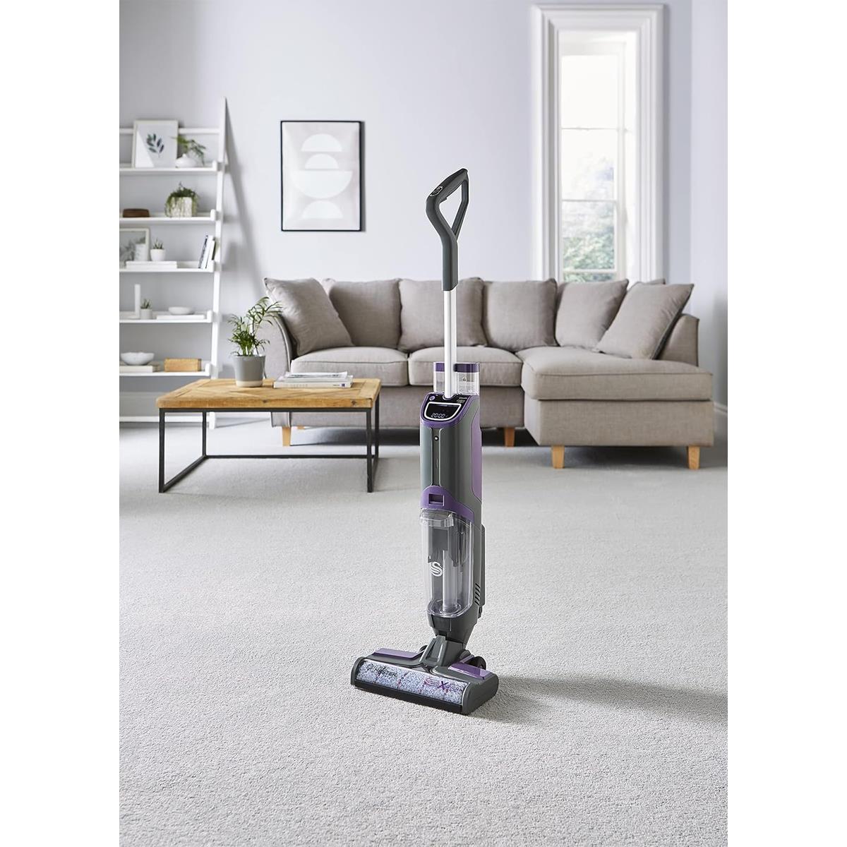 Swan Dirtmaster Crossover Cordless Wet Dry Vacuum Cleaner With HEPA Filter LED Display Self Cleaning Purple - Image 5