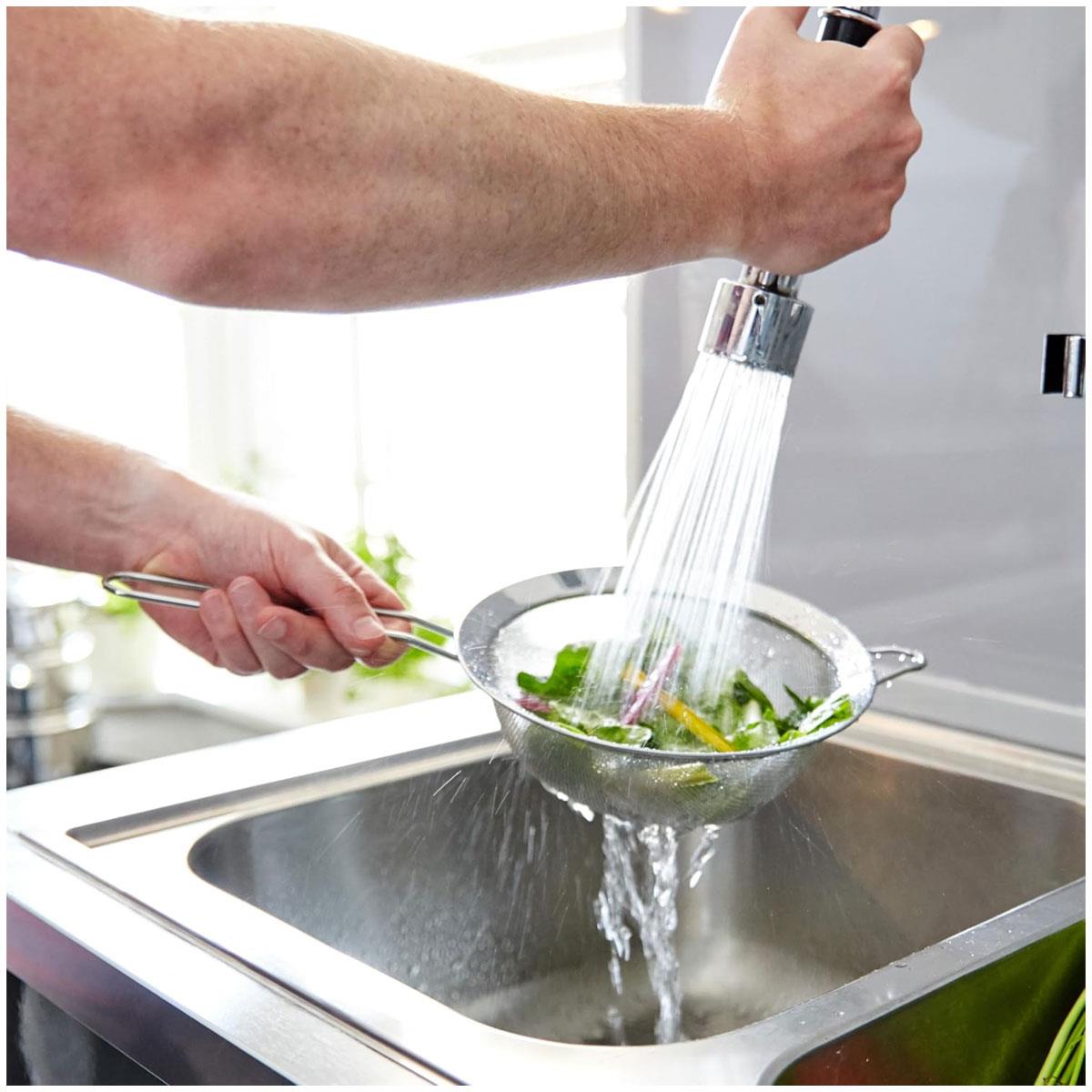 Judge Baking Sieve 12cm Fine Mesh Strainer Stainless Steel Silver with Resting Ring for Flour and Baking - Image 2