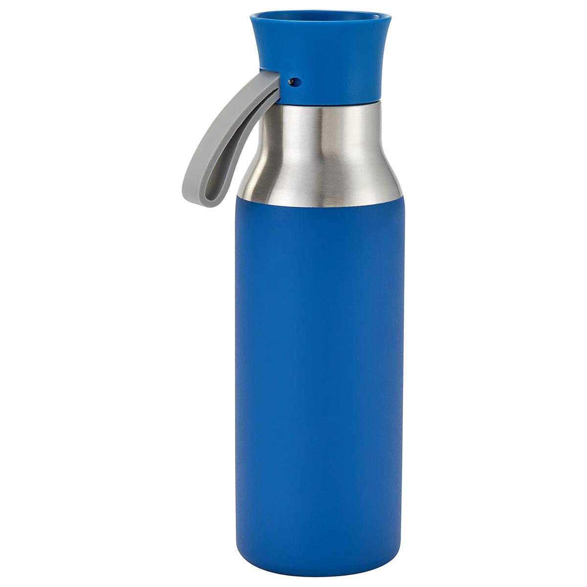 Judge Essentials 500ml Stainless Steel Water Bottle Blue Leakproof Thermal Flask for Hot and Cold Drinks