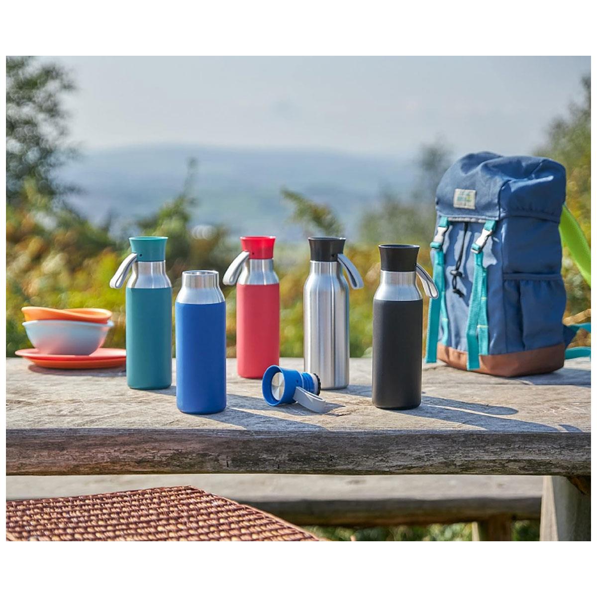 Judge Essentials 500ml Stainless Steel Water Bottle Blue Leakproof Thermal Flask for Hot and Cold Drinks - Image 6