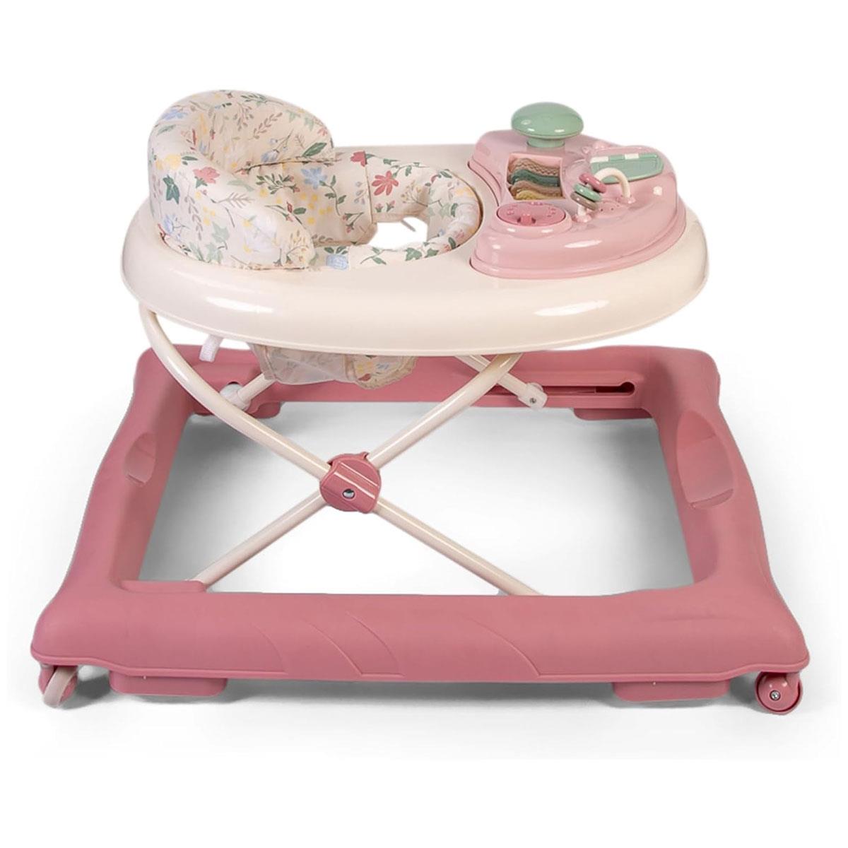 Red Kite Baby Go Round Jive Electronic Baby Walker with Detachable Musical Play Tray 3 Height Settings Stop 'n' Go Base Rose & Ivy Pink - Image 5