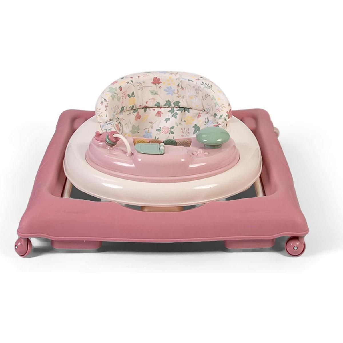 Red Kite Baby Go Round Jive Electronic Baby Walker with Detachable Musical Play Tray 3 Height Settings Stop 'n' Go Base Rose & Ivy Pink - Image 7