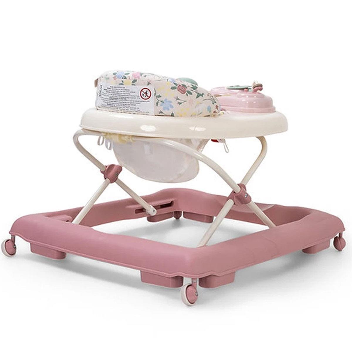 Red Kite Baby Go Round Jive Electronic Baby Walker with Detachable Musical Play Tray 3 Height Settings Stop 'n' Go Base Rose & Ivy Pink - Image 8