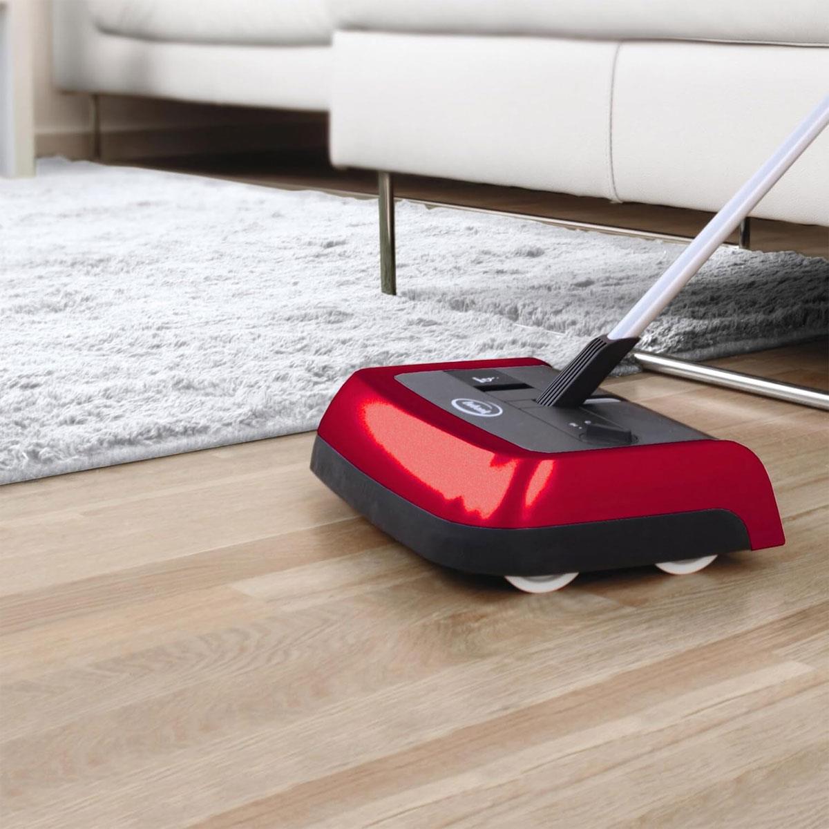Ewbank Evolution 3 Manual Carpet Sweeper Red 22cm Multi Surface Floor Cleaner with Adjustable Brush Height - Image 4