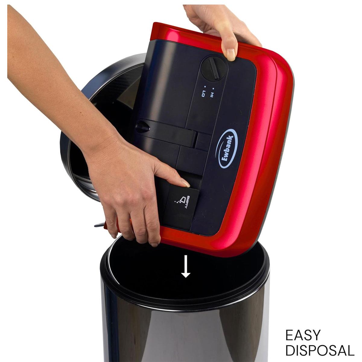 Ewbank Evolution 3 Manual Carpet Sweeper Red 22cm Multi Surface Floor Cleaner with Adjustable Brush Height - Image 7