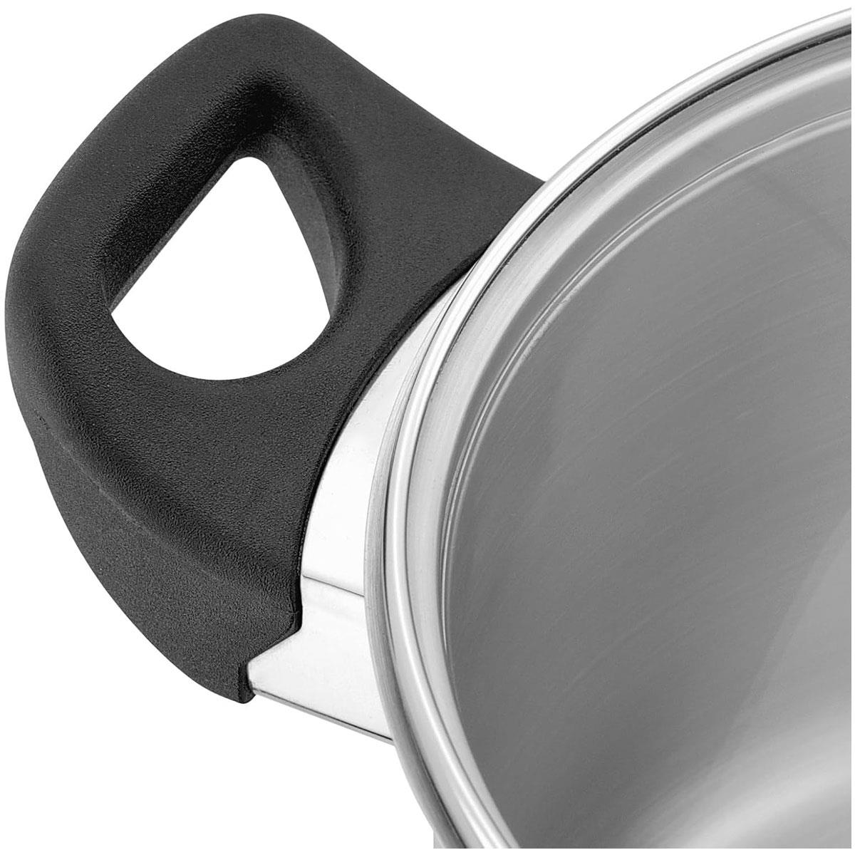 Judge Vista 5 Piece Stainless Steel Cookware Set with Saucepans Casseroles & Stockpot Induction Compatible Silver - Image 4