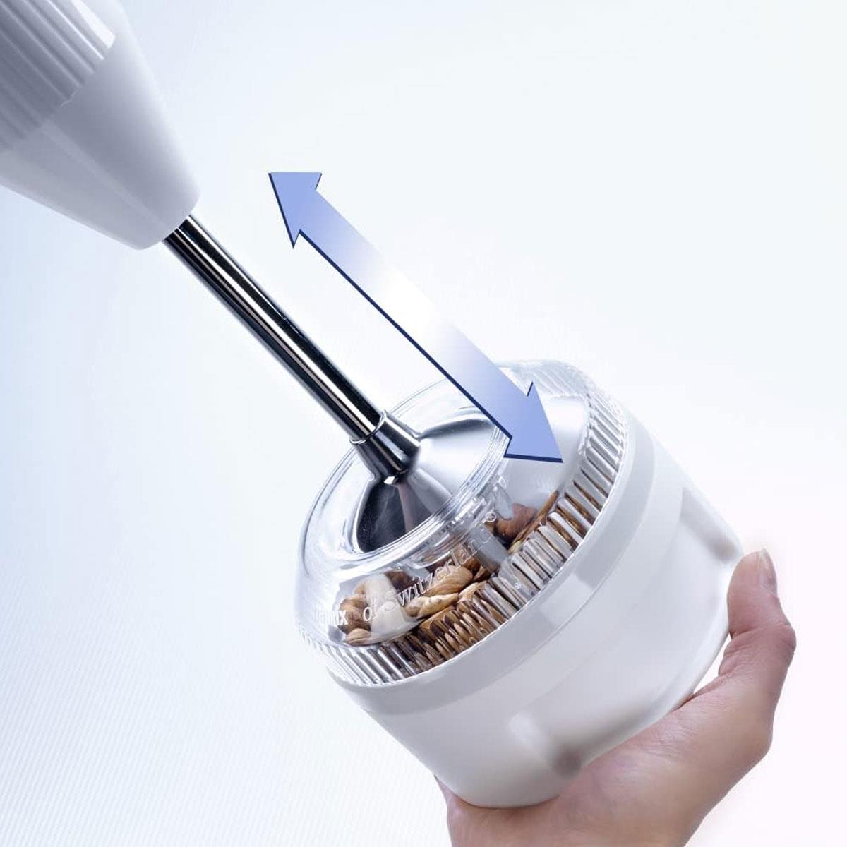 Bamix Processor Attachment White Grinder Chopper for Stick Blenders 240g BPA Free - Image 3