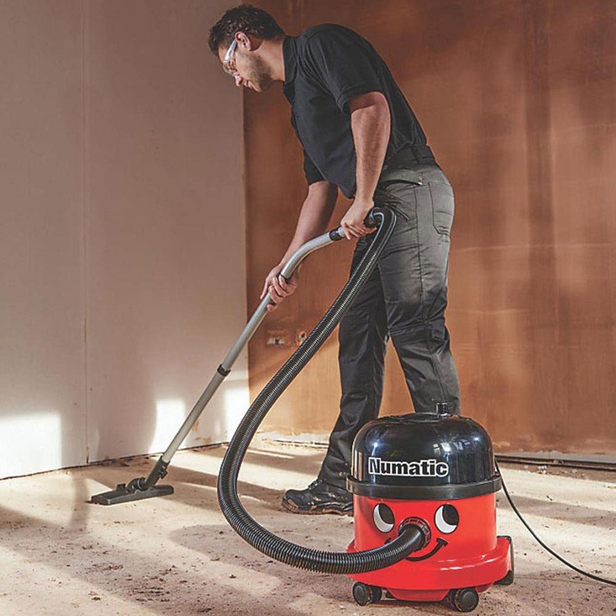 Numatic Commercial Bagged Cylinder Vacuum Cleaner Henry Style Red 9L HEPA Filter Cord Rewind 110V - Image 2