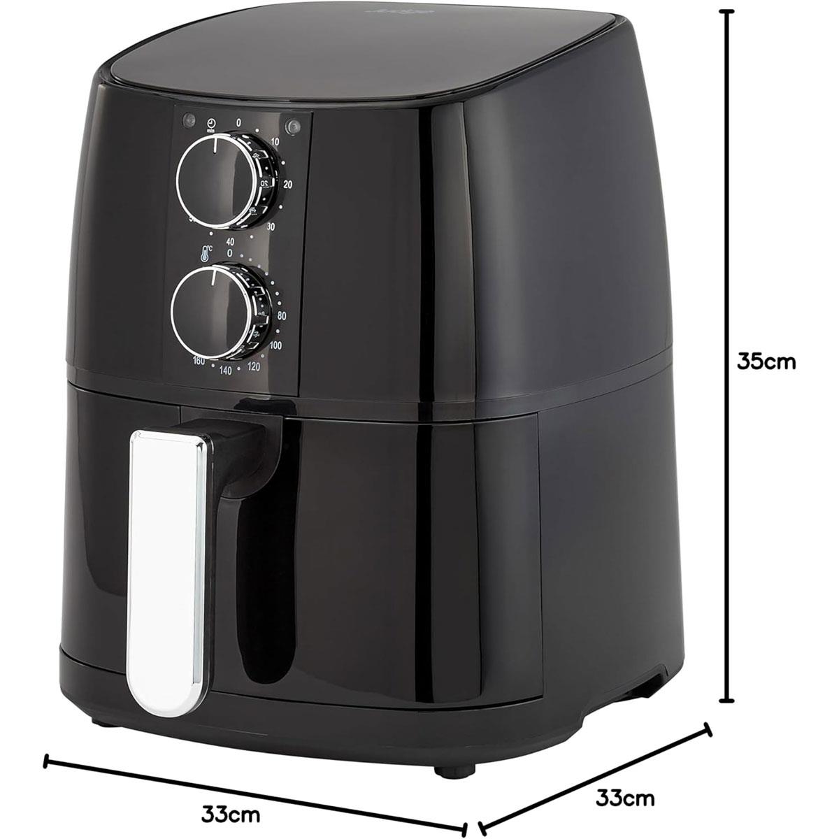 Judge Air Fryer 4L Non-Stick Multicooker 1400W with 360° Hot Air Circulation Timer & Auto Shut-Off Black - Image 3