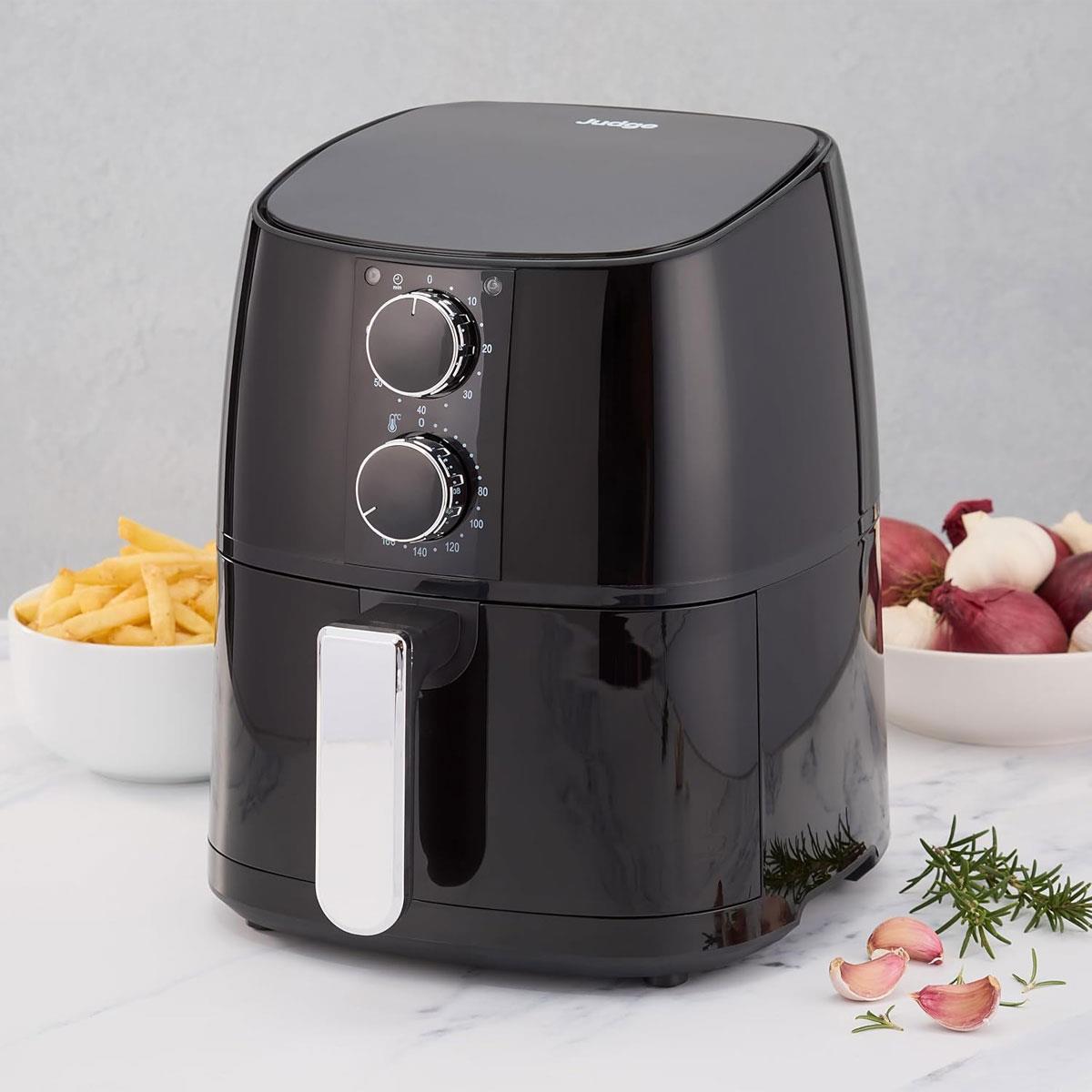 Judge Air Fryer 4L Non-Stick Multicooker 1400W with 360° Hot Air Circulation Timer & Auto Shut-Off Black - Image 4