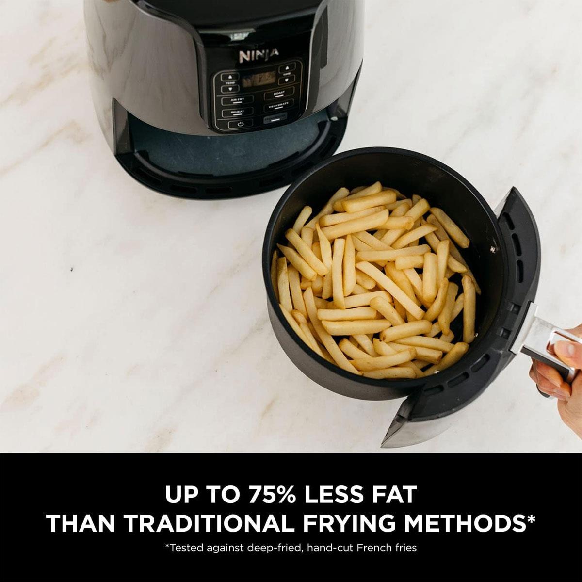 Ninja Air Fryer 3.8L 4-in-1 Digital Hot Air Fryer Grey Black Non-Stick Dishwasher Safe Basket - Image 5
