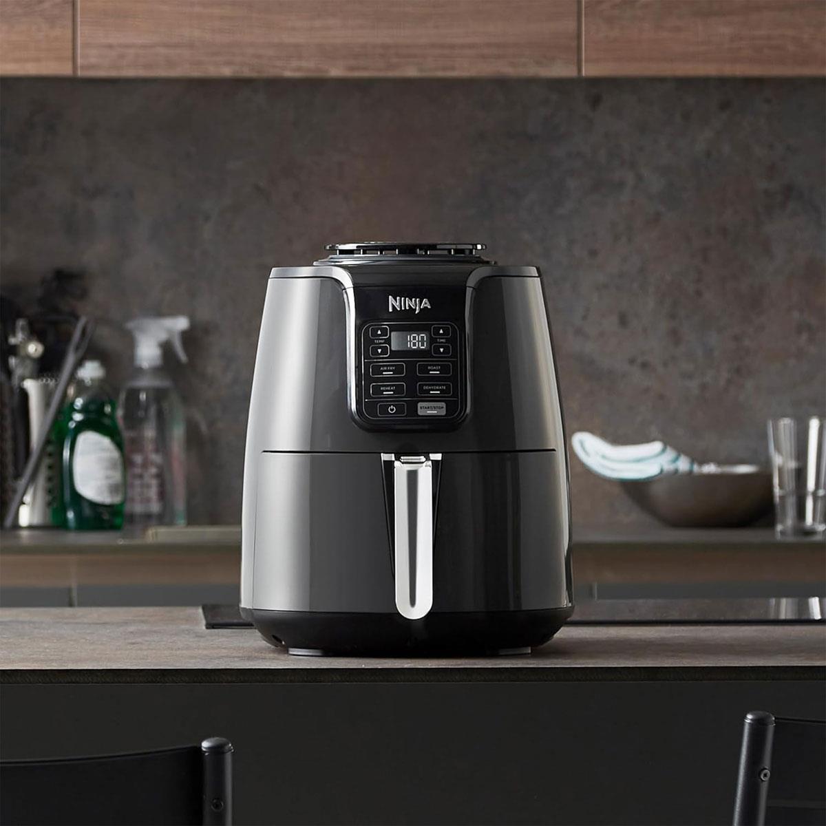 Ninja Air Fryer 3.8L 4-in-1 Digital Hot Air Fryer Grey Black Non-Stick Dishwasher Safe Basket - Image 6