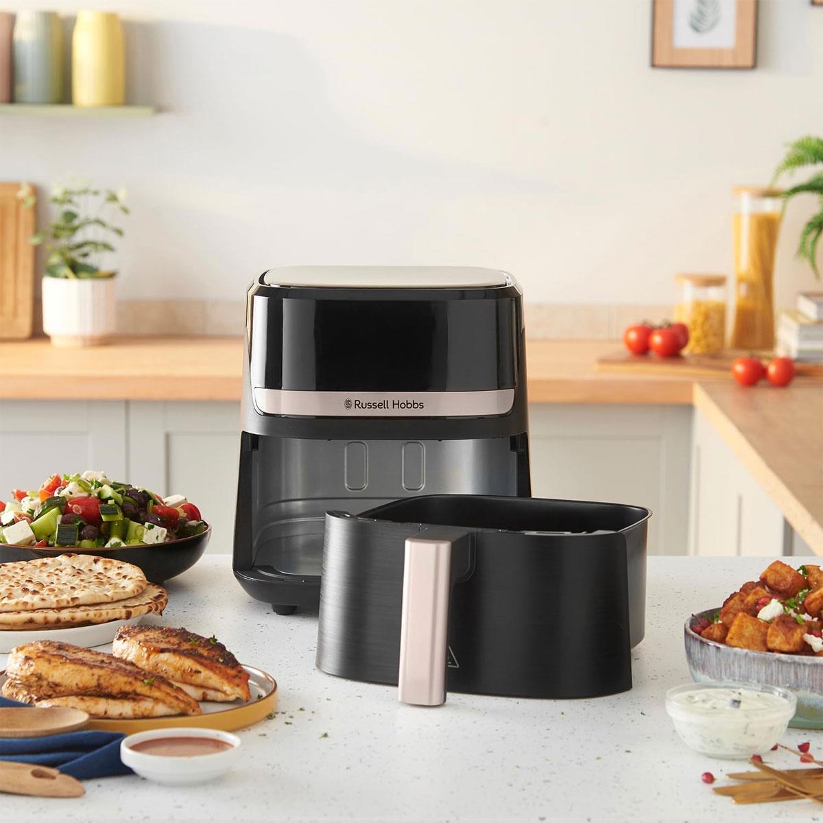 Russell Hobbs Satisfry Digital Air Fryer 4.3L 9-in-1 Rapid Air Technology Black 1300W - Image 2