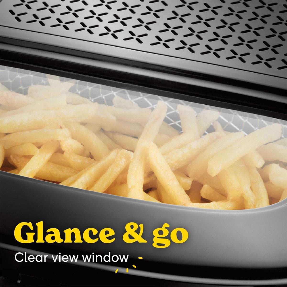 Russell Hobbs Electric Deep Fat Fryer 2.5L Black 1800W with Adjustable Thermostat Carbon Odour Filter & Non-Stick Pan - Image 4