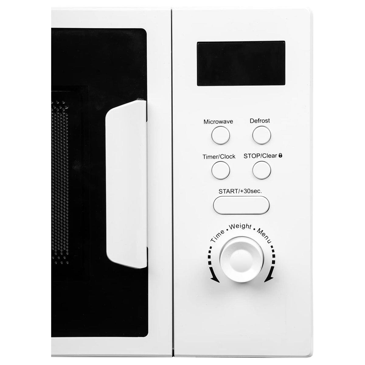 SIA 20L Microwave Oven White 700W Digital Display 8 Auto Functions 5 Power Levels 245mm Turntable - Image 4