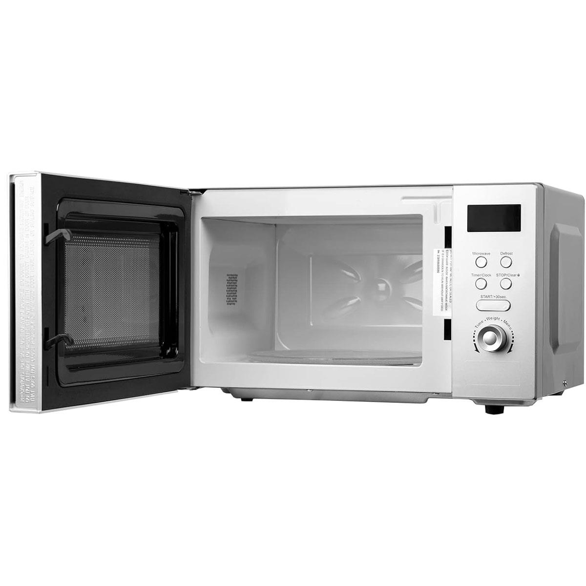 SIA 20L Freestanding Microwave Oven Digital Display 700W Stainless Steel Silver 8 Auto Functions 5 Power Levels - Image 5