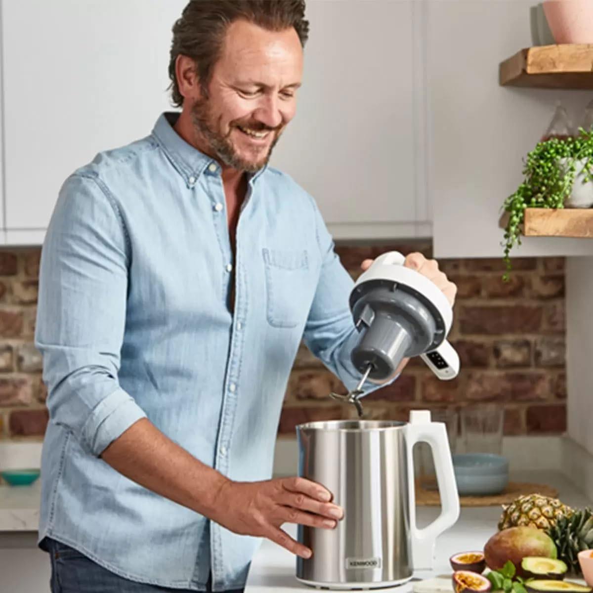 Kenwood Blender 1.5L Stainless Steel Jug 1000W Touch Control Triblade System Silver - Image 2