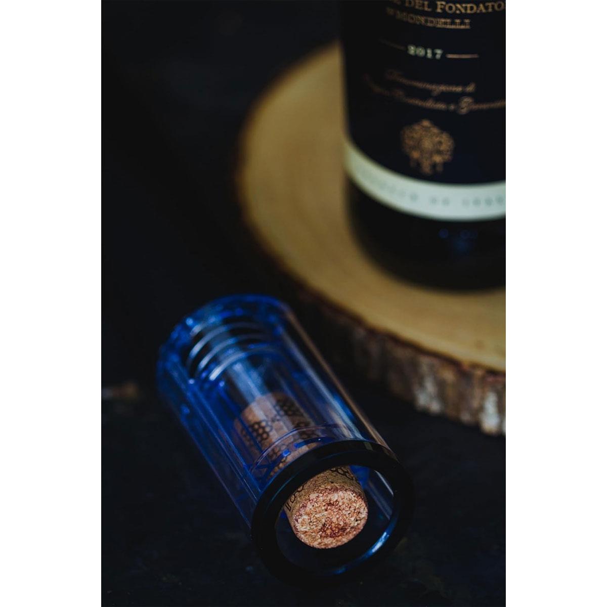BarCraft Electric Wine Bottle Opener with Foil Cutter Black Automatic Corkscrew with LED Viewing Window - Image 5