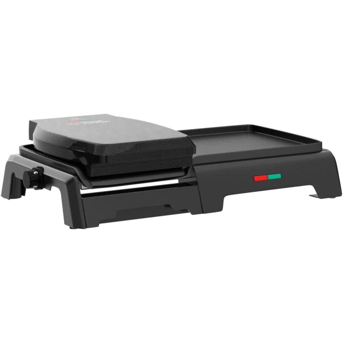 George Foreman Large Electric Grill & Griddle 1800W Non Stick Black with Dual Temperature Control - Image 4