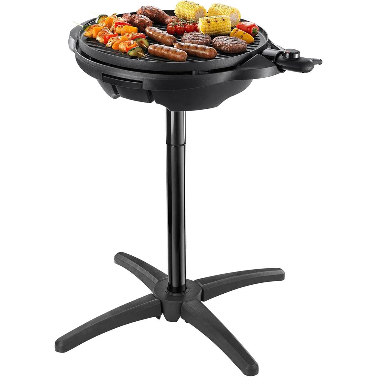 George Foreman Indoor Outdoor Electric BBQ Grill 2400W Black with 1500cm² Cooking Surface Variable Temperature Control - Image 3