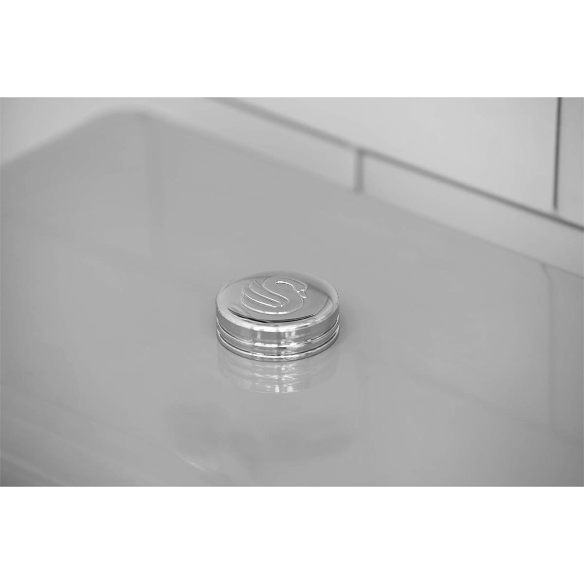 Swan Retro Bread Bin 18L Metal Bread Storage Container With Chrome Handle Grey Finish - Image 8