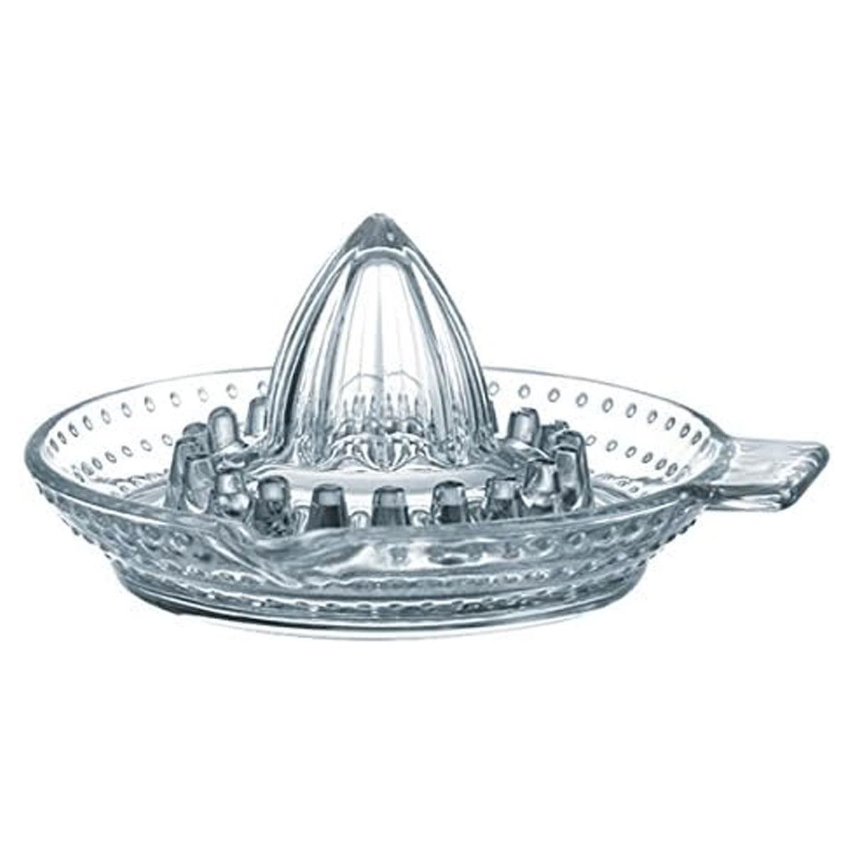 KitchenCraft Dexam Traditional Glass Citrus Juicer Manual Lemon & Orange Squeezer 14.5cm Clear Dishwasher Safe Recycled Glass - Image 3