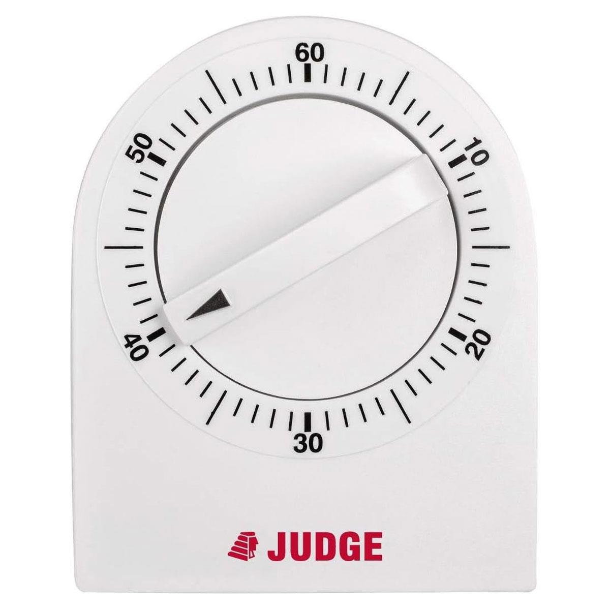 Judge 60 Minute Mechanical Kitchen Timer Wind-Up Cooking Timer with Loud Ring Alarm White - Image 2