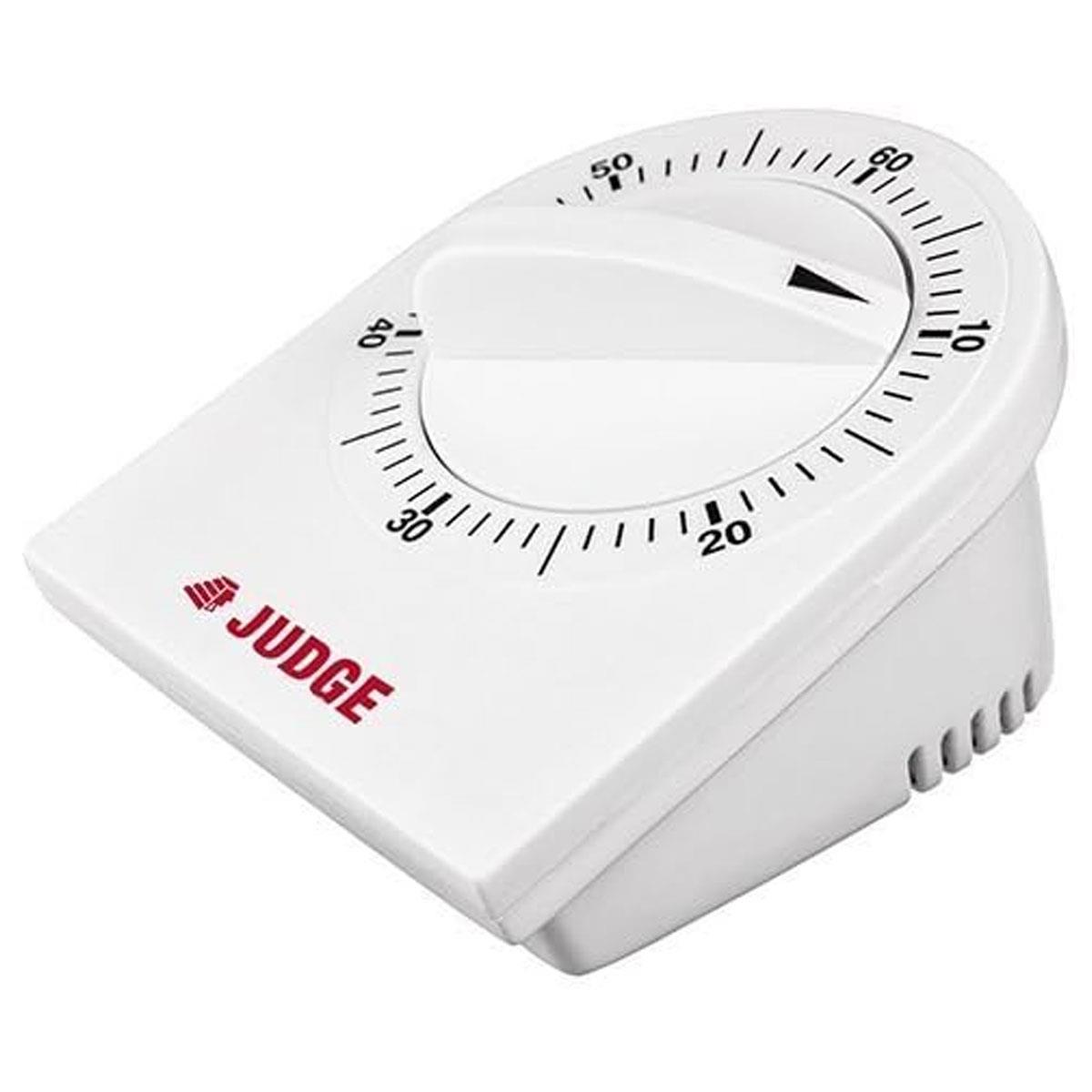 Judge 60 Minute Mechanical Kitchen Timer Wind-Up Cooking Timer with Loud Ring Alarm White - Image 3