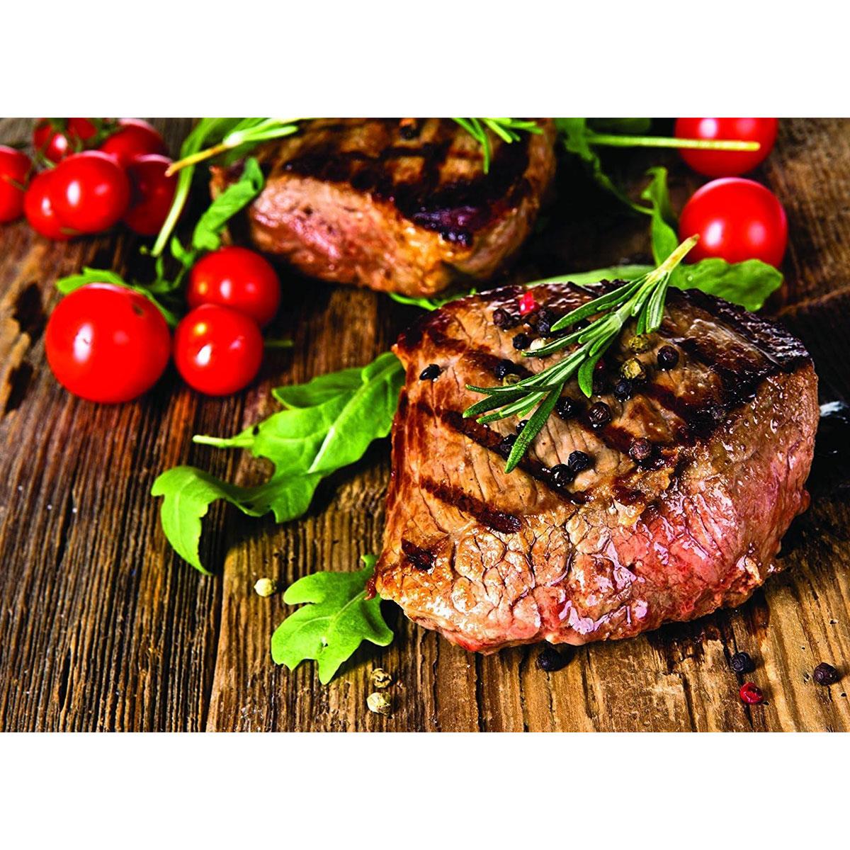 KitchenCraft Cast Iron Griddle Plate 45cm Reversible Non Stick Grill Pan with Handles Induction Safe Grey - Image 2