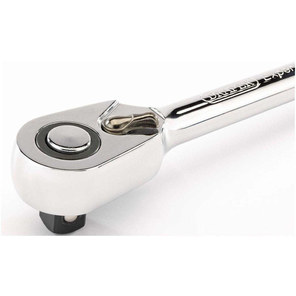Draper 1/2 Inch Square Drive Micro Head Reversible Ratchet Chrome Vanadium Steel - Image 2