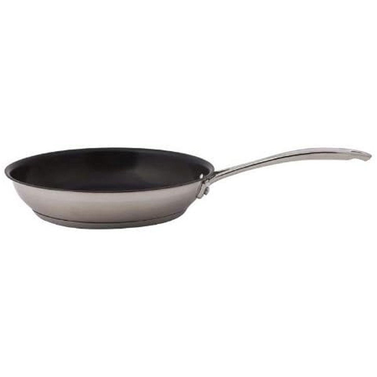 Dexam Supreme Non-Stick Frying Pan 26cm 18/10 Stainless Steel Silver Induction & Oven Safe