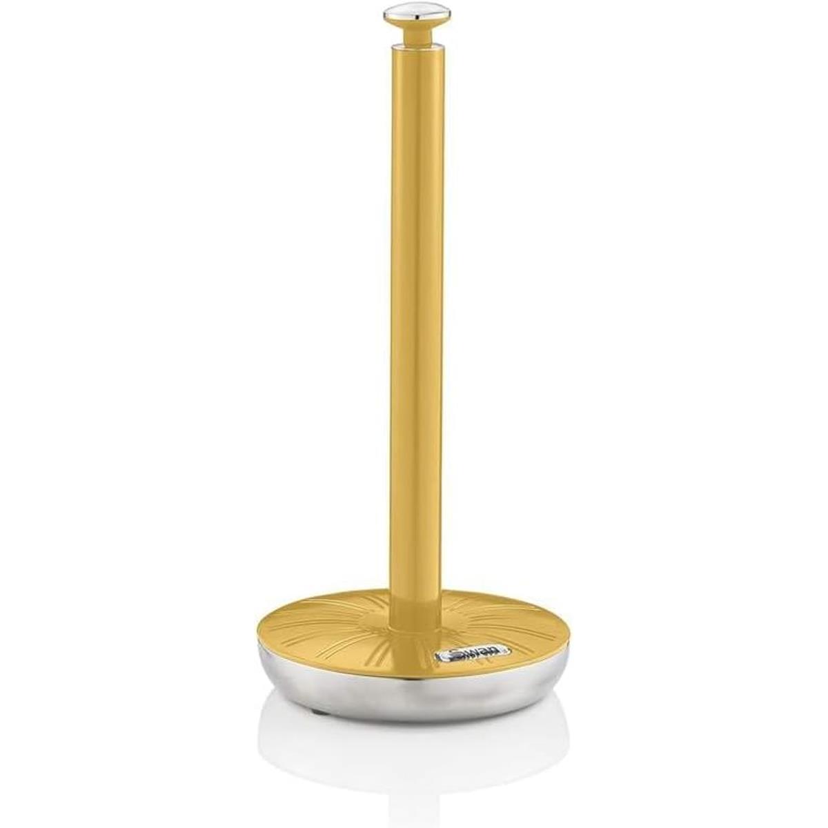 Swan Retro Kitchen Towel Pole And 6 Branch Mug Tree Stainless Steel Chrome Finish Yellow - Image 4
