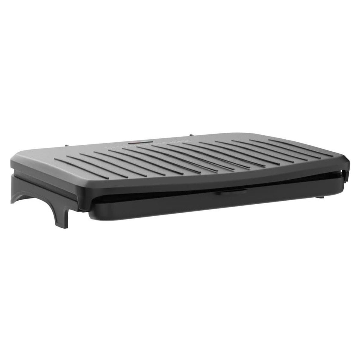 George Foreman Large Fit Electric Grill 2400W Black Non Stick Indoor BBQ Panini Toastie Maker with Drip Tray - Image 5