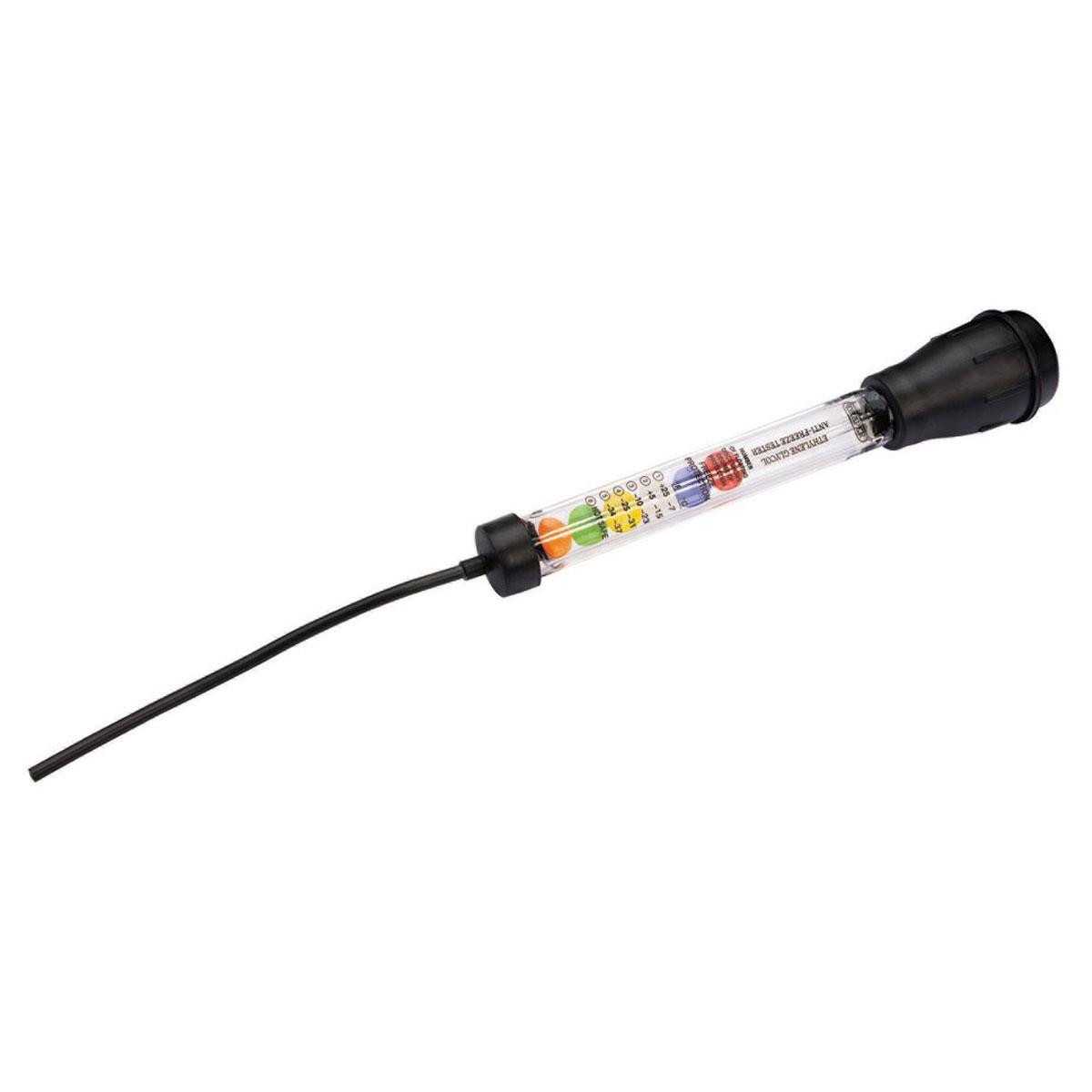 Draper Ethylene Glycol Anti-Freeze Tester Disc Type Coolant Density Tester with Celsius & Fahrenheit Reading Scale Black/Clear