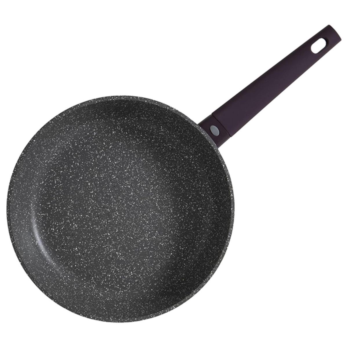 MasterClass 28cm Cast Aluminium Frying Pan Purple Non-Stick Induction Compatible Dishwasher Safe Soft Touch Handle - Image 5