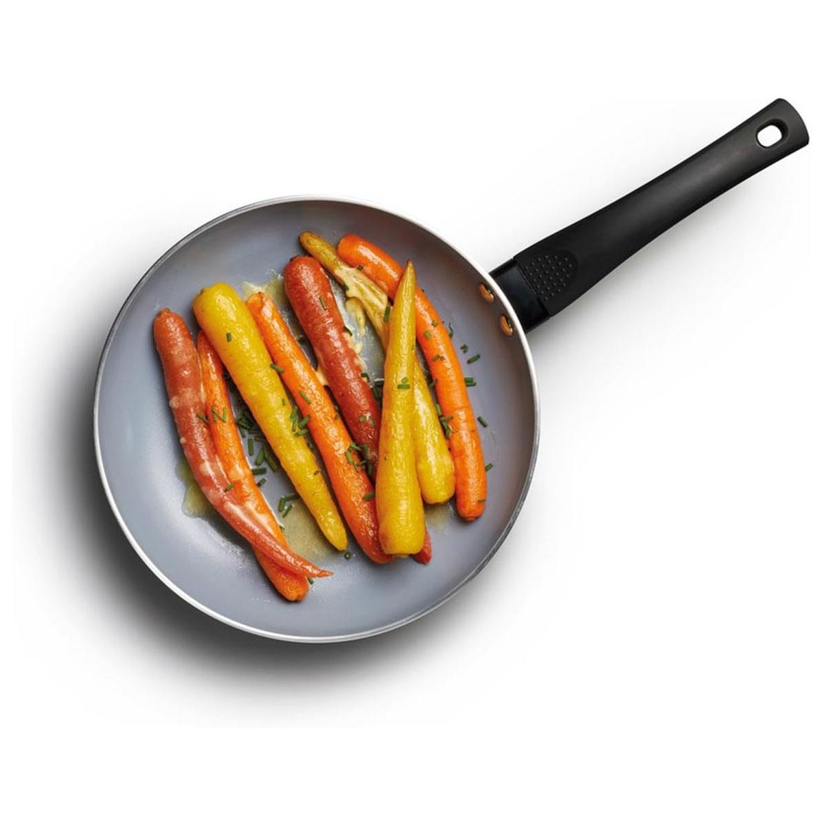 MasterClass Eco Ceramic Non-Stick Induction Frying Pan Aluminium & Iron Black/Blue 30 cm - Image 3