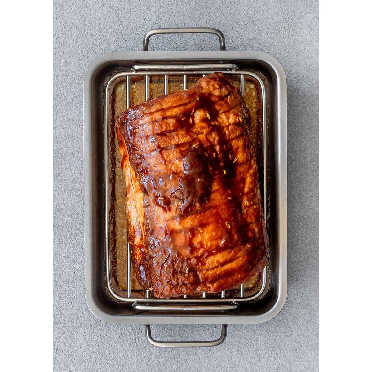 MasterClass Small Stainless Steel Roasting Rack 23 x 16.5 x 6.5cm Metallic - Image 5