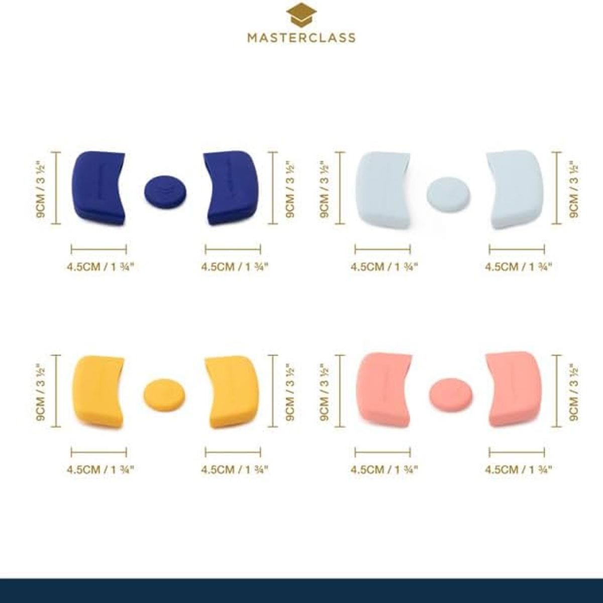 MasterClass Silicone Casserole Handle Covers 3 Piece Yellow LFGB Silicone Heat Resistant to 230°C - Image 3