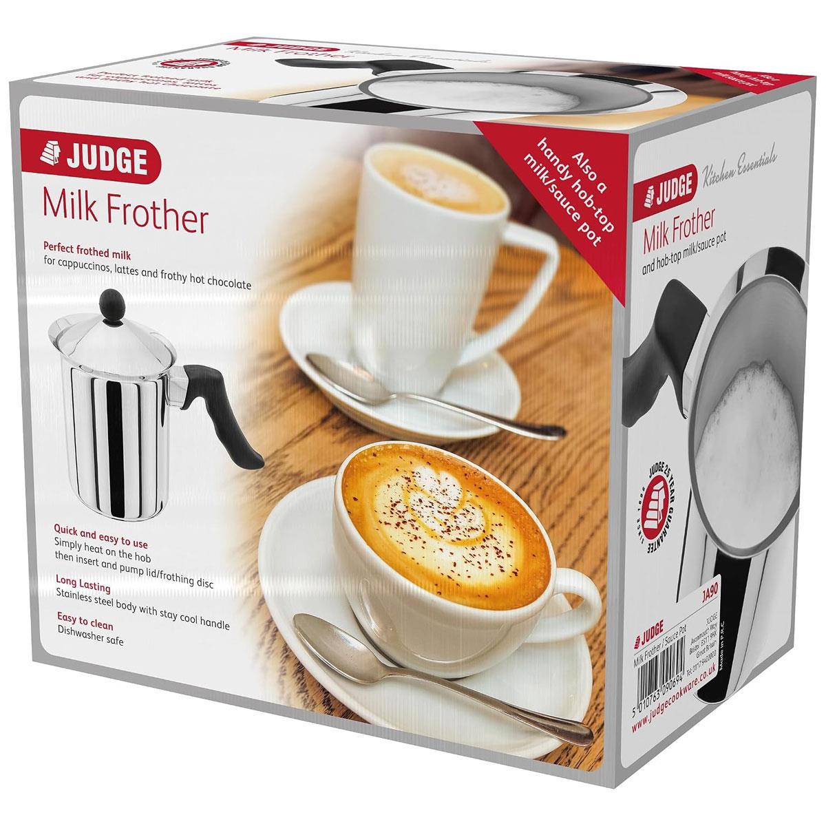 Judge 800ml Stainless Steel Milk Frother & Sauce Pot Jug 18/10 Steel Induction Ready Stay Cool Handle Dishwasher Safe - Image 4