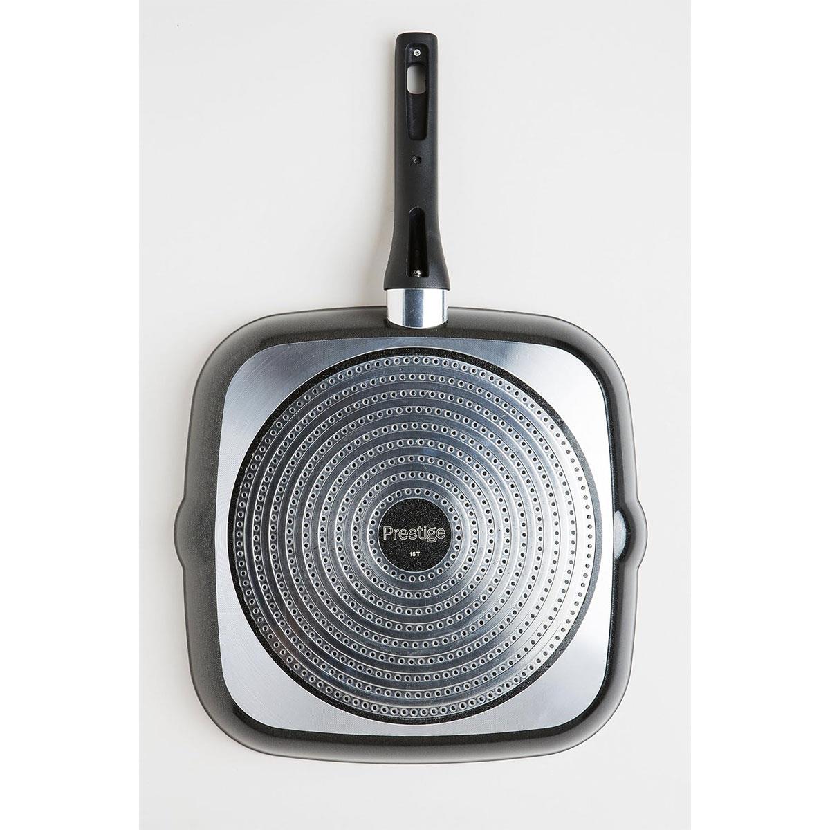 Prestige Dura Forge Square Grill Pan 28 cm Aluminium Black Induction Compatible 5-Layer Non-Stick - Image 5
