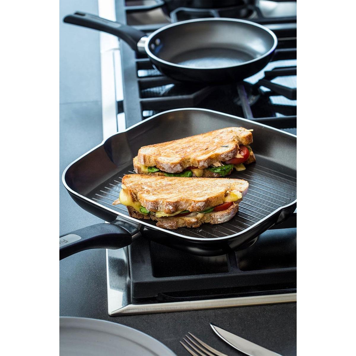 Prestige Dura Forge Square Grill Pan 28 cm Aluminium Black Induction Compatible 5-Layer Non-Stick - Image 7